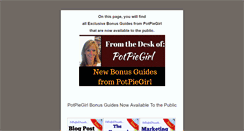 Desktop Screenshot of potpiegirlproductions.com